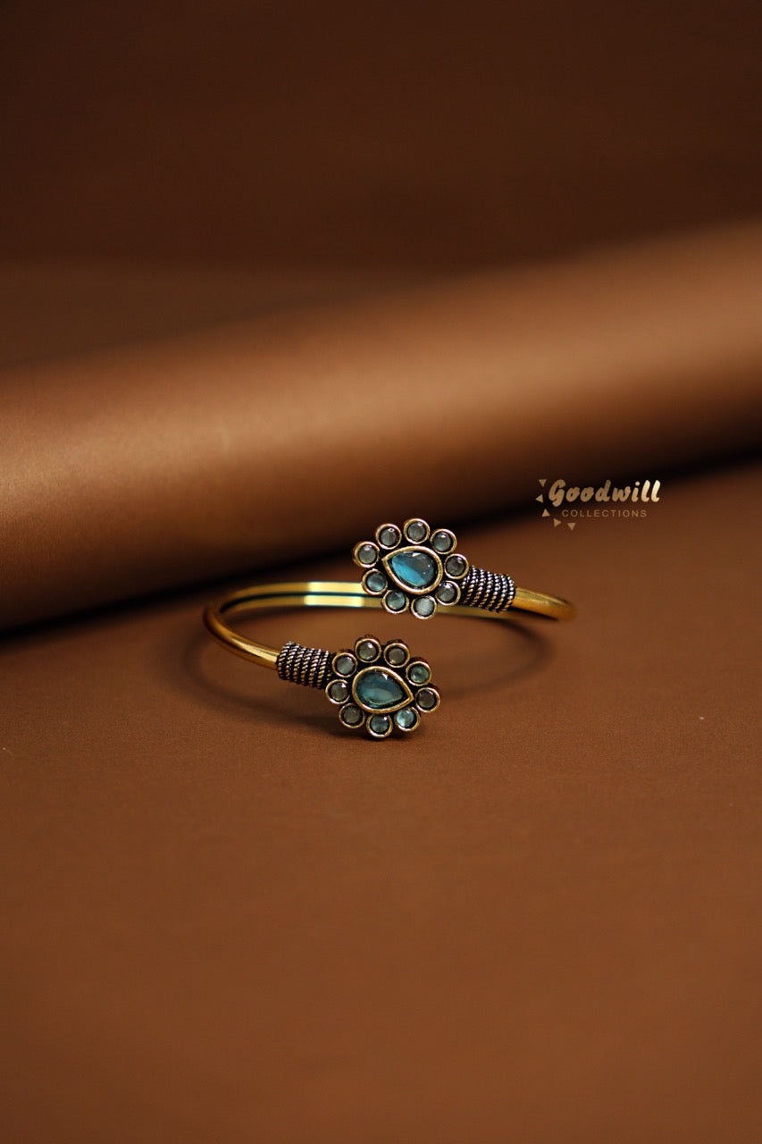 ADJUSTABLE FLOWER DESIGN KADA BANGLE 1