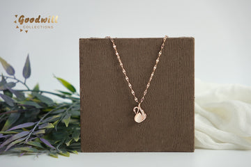 ROSE GOLD SWAN PENDANT NECKLACE