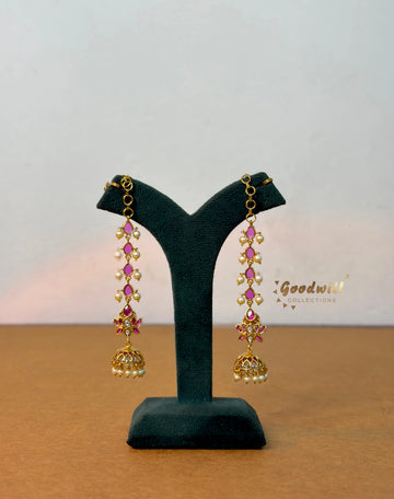 KEMP STONE FLORAL EARRINGS