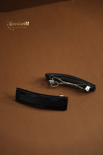 BLACK MATTE HAIR CLIP 2