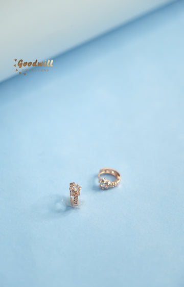 TINY STAR HOOPS