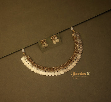 TWO LAYER MUTI SIZE KASHI NECKLACE SET