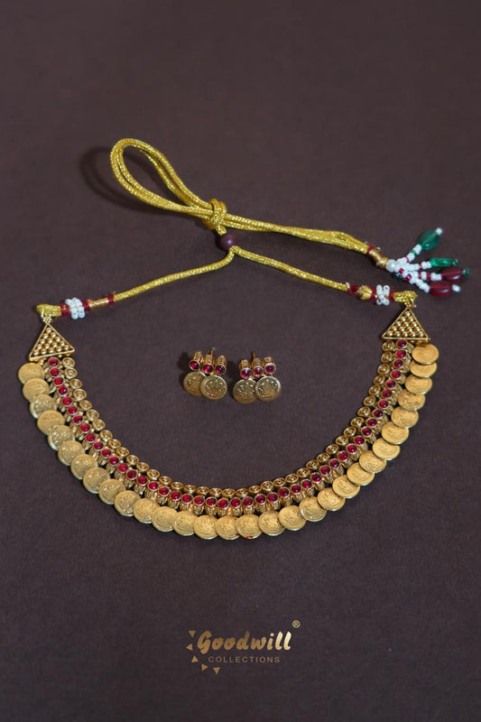 LAKSHMI KASU NECKLACE SET