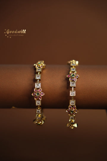 FLORAL STONE BANGLE ( 1PC , 2.6 )