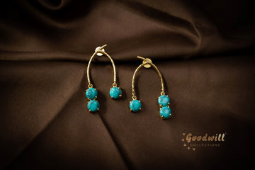 CONTEMPORARY STICK DROP  EARRINGS