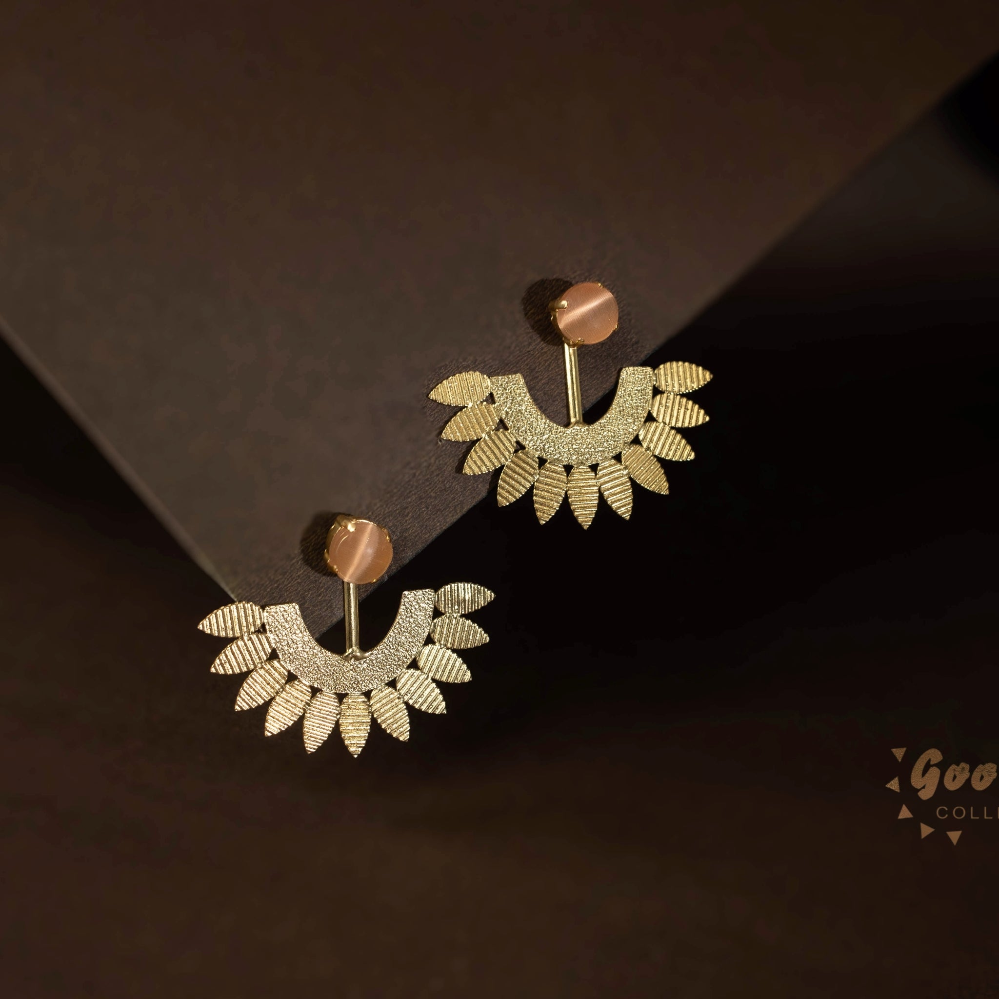 SUN FLOWER DROPLET EARRINGS