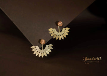 SUN FLOWER DROPLET EARRINGS