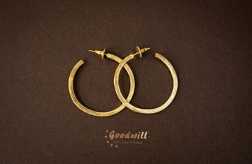 STATEMENT RING CIRCLE EARRINGS {M}