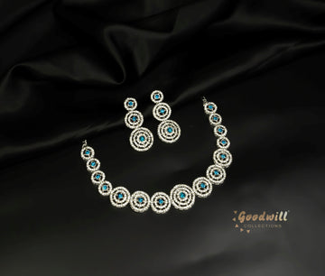 SILVER MULTI SIZE SINGLE LAYER NECKLACE SET