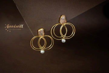 MULTI RING HANGING EARRINGS