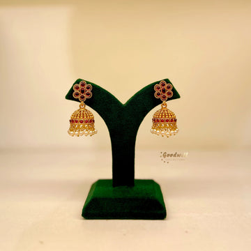 FLOWER PEARL DROP JHUMKA 1